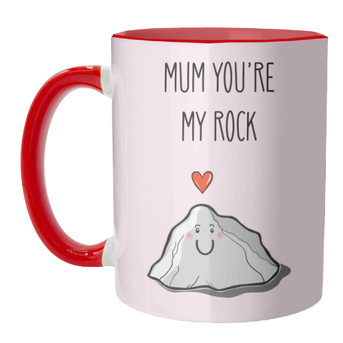 Mum You're My Rock - unique mug by Adam Regester