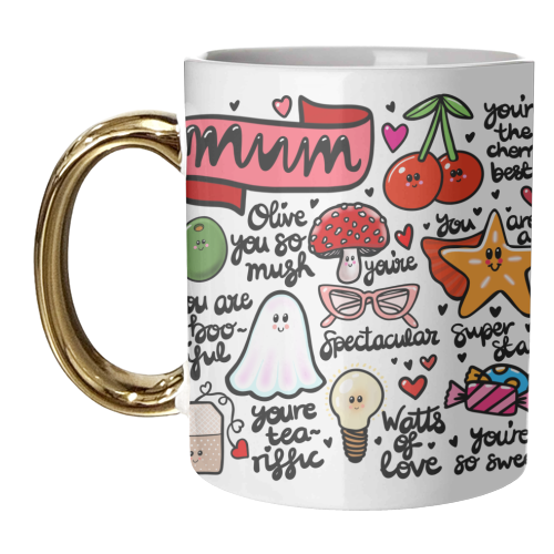 Mum you're the best - unique mug by PixieDrew