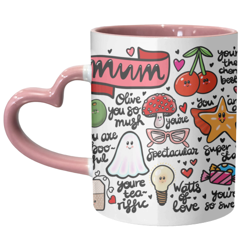 Mum you're the best - unique mug by PixieDrew
