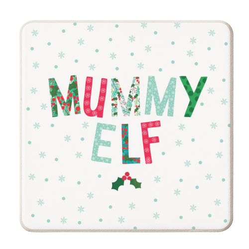 Mummy Elf - personalised beer coaster by The Boy and the Bear