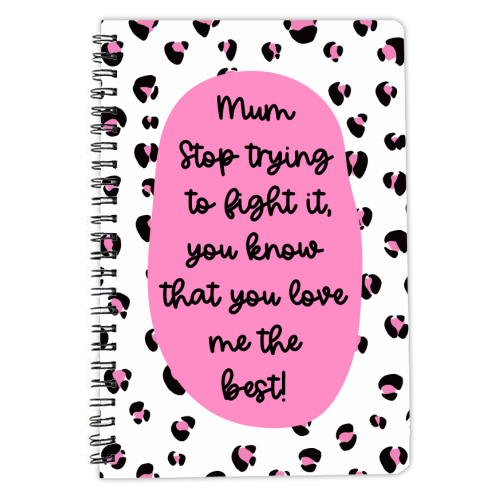 Mum's Best Love - personalised A4, A5, A6 notebook by Adam Regester
