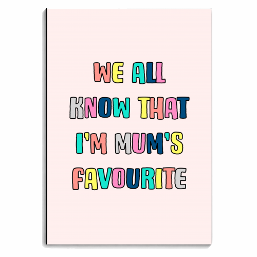 Mum's Favourite - personalised A4, A5, A6 notebook by Adam Regester