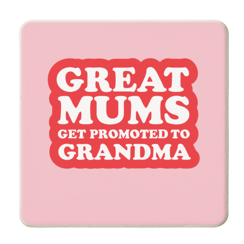 Mums get promoted to Grandma - personalised beer coaster by The Boy and the Bear