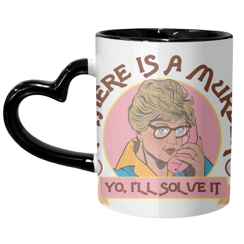 Murder She Wrote - I'll Solve It - unique mug by Niomi Fogden