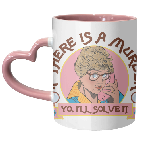 Murder She Wrote - I'll Solve It - unique mug by Niomi Fogden