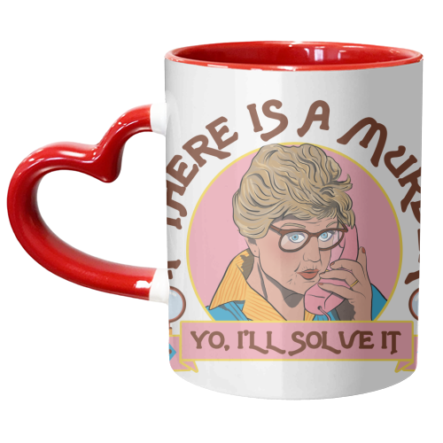 Murder She Wrote - I'll Solve It - unique mug by Niomi Fogden