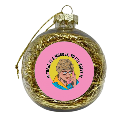 Murder She Wrote Mash Up - xmas bauble by Niomi Fogden