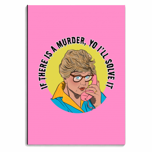 Murder She Wrote Mash Up - personalised A4, A5, A6 notebook by Niomi Fogden