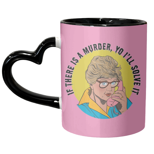 Murder She Wrote Mash Up - unique mug by Niomi Fogden