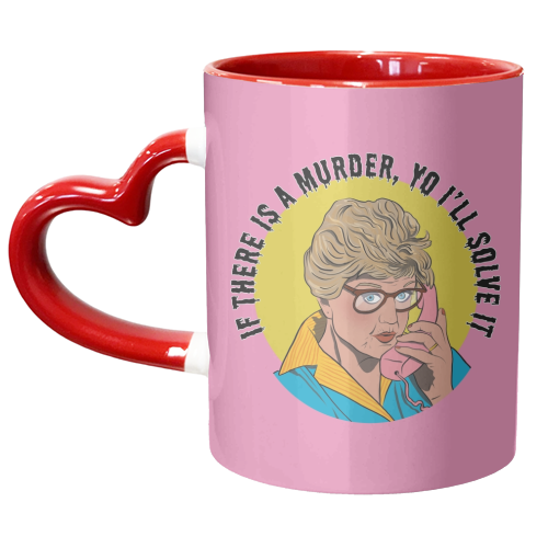 Murder She Wrote Mash Up - unique mug by Niomi Fogden