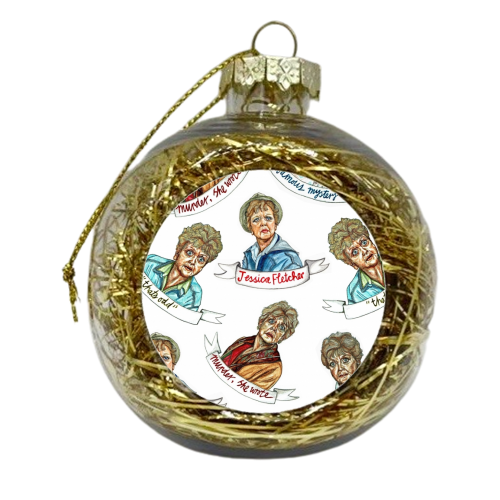 Murder, she wrote - mixed - xmas bauble by Thom Kofoed