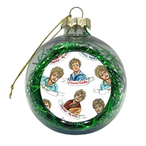 Murder, she wrote - mixed - xmas bauble by Thom Kofoed