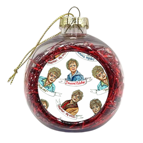 Murder, she wrote - mixed - xmas bauble by Thom Kofoed