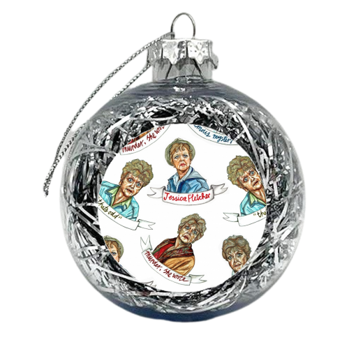 Murder, she wrote - mixed - xmas bauble by Thom Kofoed