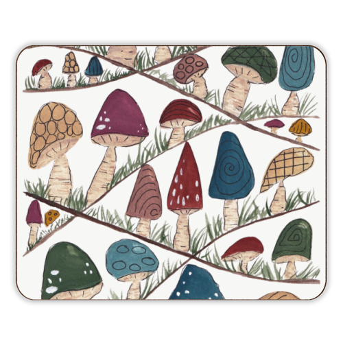 Mushroom Hills - designer placemat by Linbylane