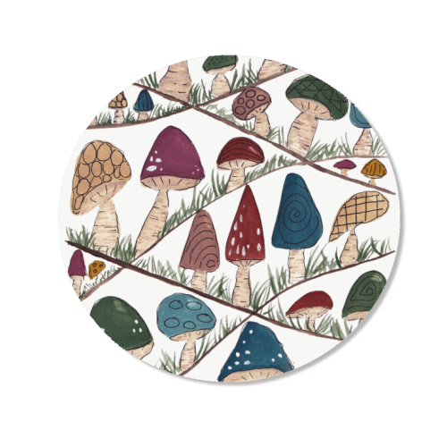 Mushroom Hills - Magnet by Linbylane