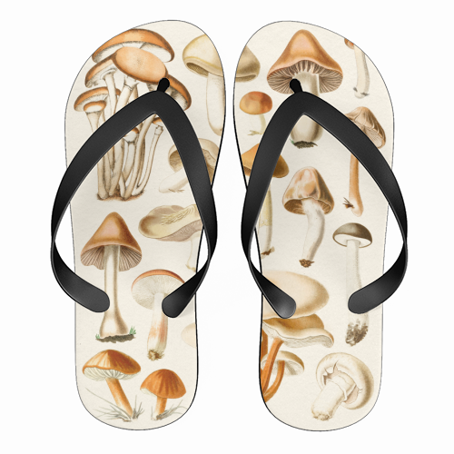 Mushrooms Collection - funny flip flops by Gal Design