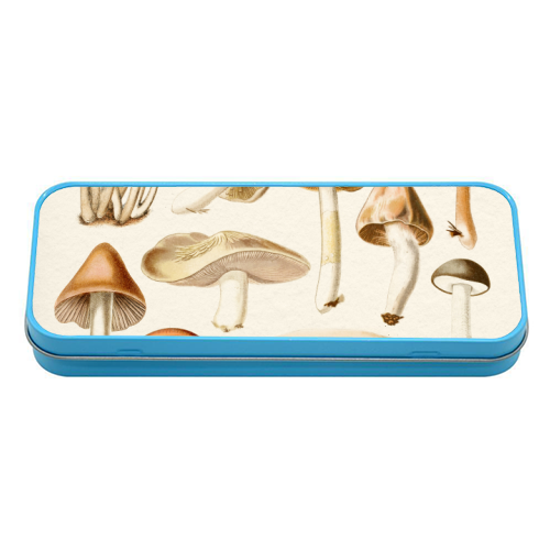 Mushrooms Collection - tin pencil case by Gal Design