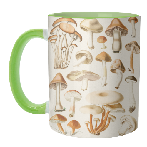Mushrooms Collection - unique mug by Gal Design