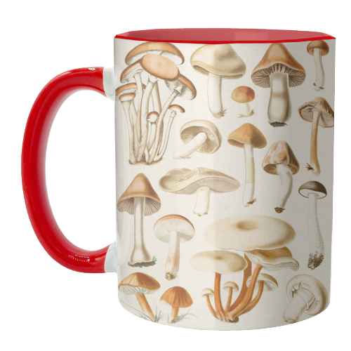 Mushrooms Collection - unique mug by Gal Design