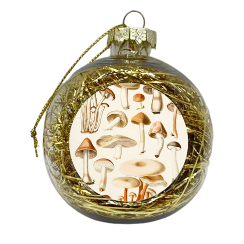 Mushrooms Collection - xmas bauble by Gal Design