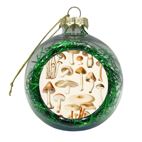 Mushrooms Collection - xmas bauble by Gal Design