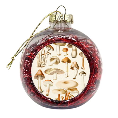 Mushrooms Collection - xmas bauble by Gal Design