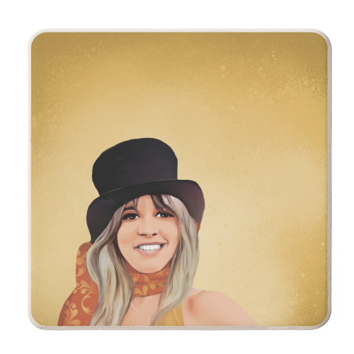 Music icon: Stevie - personalised beer coaster by Giddy Kipper