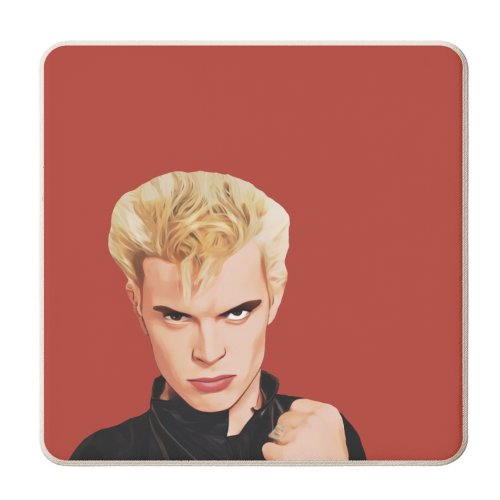Music Icons: Billy Idol - personalised beer coaster by Giddy Kipper