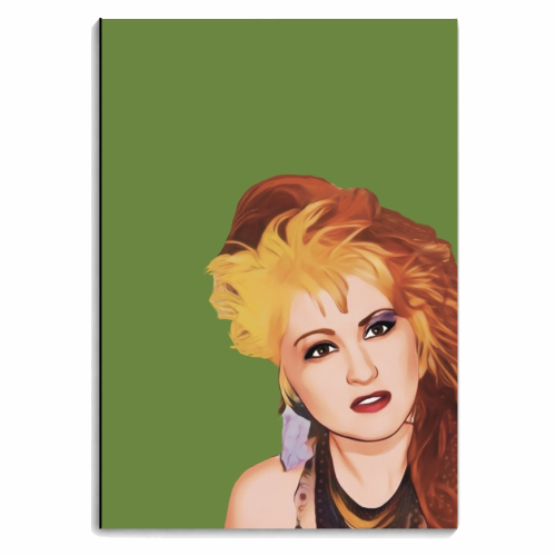 Music Icons: Cyndi Lauper - personalised A4, A5, A6 notebook by Giddy Kipper