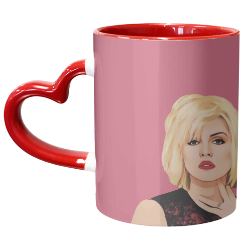 Music Icons: Debbie Harry - unique mug by Giddy Kipper