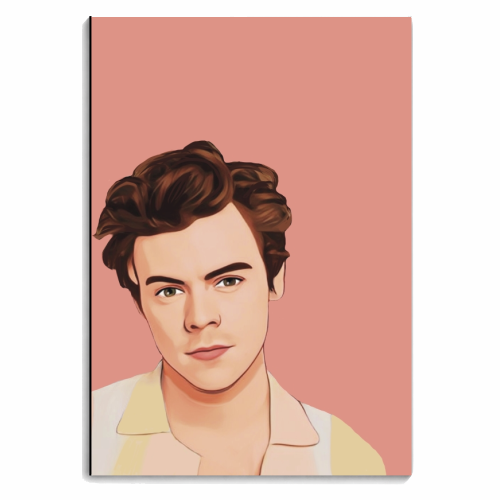 Music Icons: Harry - personalised A4, A5, A6 notebook by Giddy Kipper