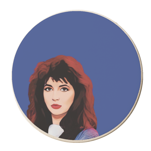 Music Icons: Kate Bush - personalised beer coaster by Giddy Kipper