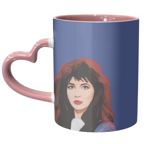 Music Icons: Kate Bush - unique mug by Giddy Kipper