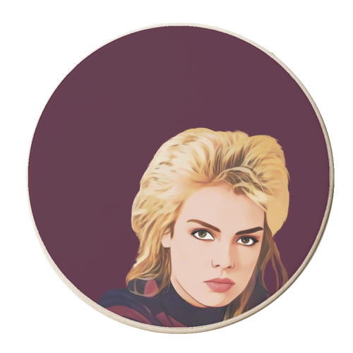 Music Icons: Kim Wilde - personalised beer coaster by Giddy Kipper