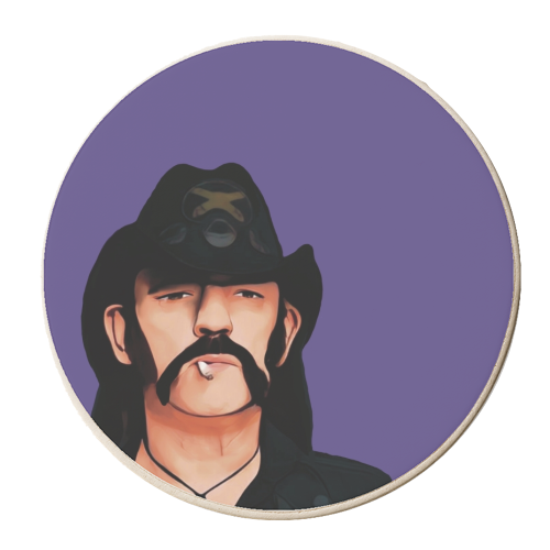 Music Icons: Lemmy - personalised beer coaster by Giddy Kipper