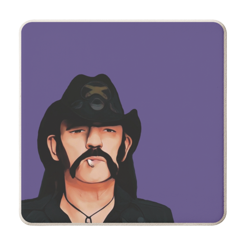 Music Icons: Lemmy - personalised beer coaster by Giddy Kipper