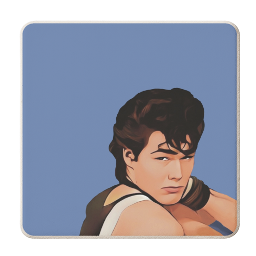 Music Icons: Morten Harket - personalised beer coaster by Giddy Kipper