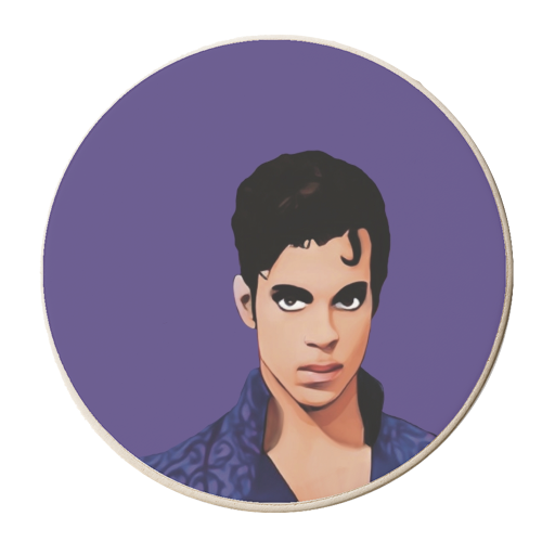 Music Icons :Prince - personalised beer coaster by Giddy Kipper