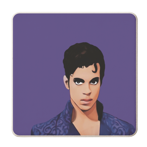 Music Icons :Prince - personalised beer coaster by Giddy Kipper
