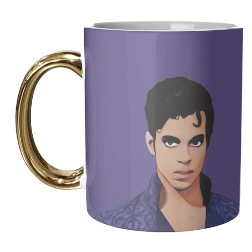 Music Icons :Prince - unique mug by Giddy Kipper
