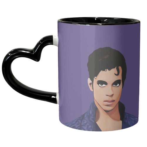 Music Icons :Prince - unique mug by Giddy Kipper