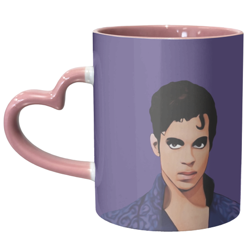 Music Icons :Prince - unique mug by Giddy Kipper