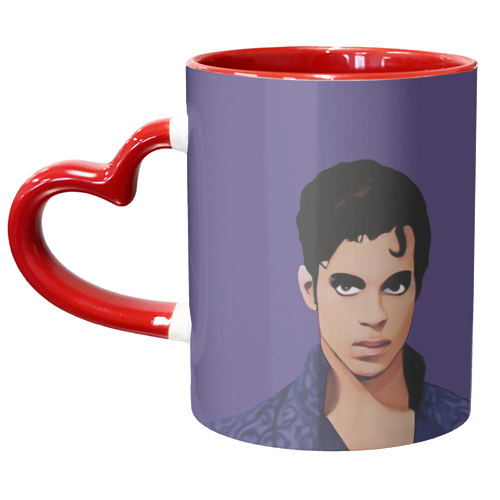 Music Icons :Prince - unique mug by Giddy Kipper