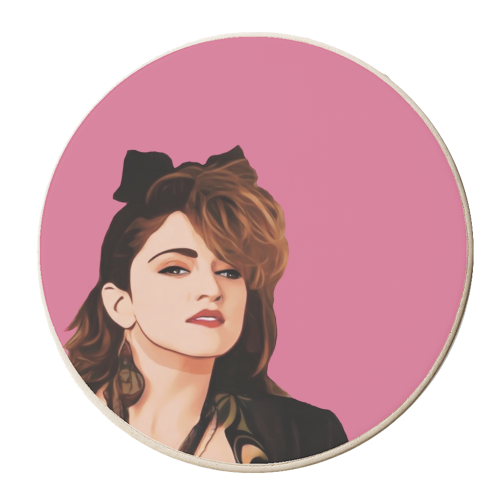 Music Icons : Queen of Pop - personalised beer coaster by Giddy Kipper