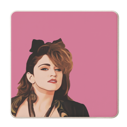 Music Icons : Queen of Pop - personalised beer coaster by Giddy Kipper