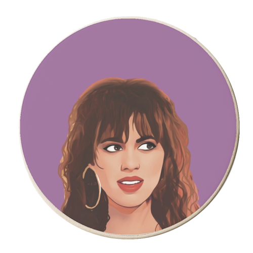 Music Icons: Susanna Hoffs - personalised beer coaster by Giddy Kipper