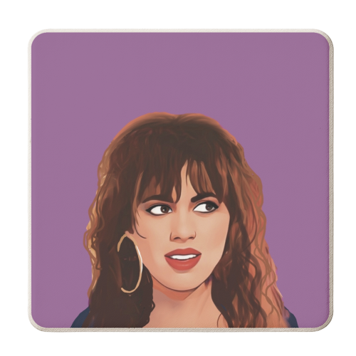 Music Icons: Susanna Hoffs - personalised beer coaster by Giddy Kipper