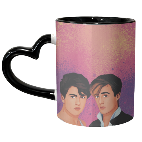 Music icons : wham - unique mug by Giddy Kipper
