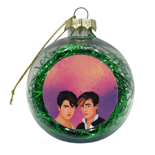 Music icons : wham - xmas bauble by Giddy Kipper